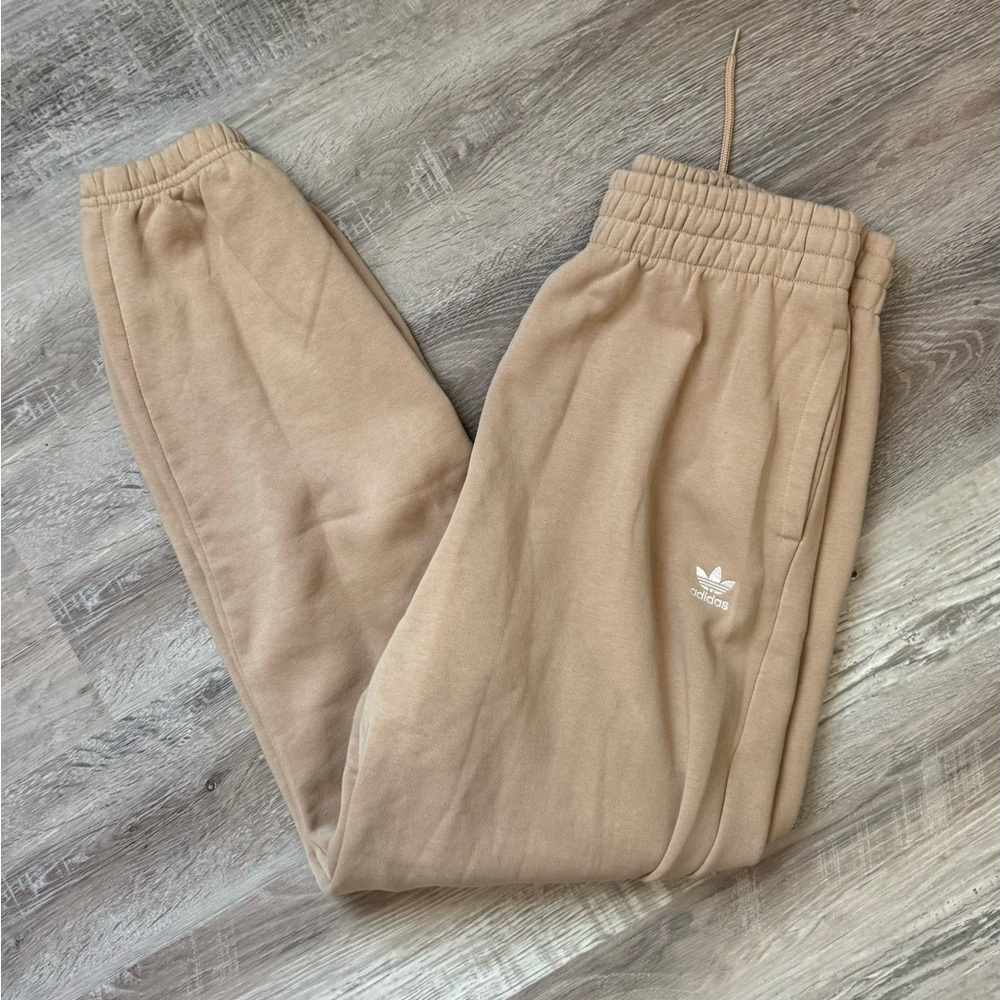 Tan Adidas Sweatpant Joggers